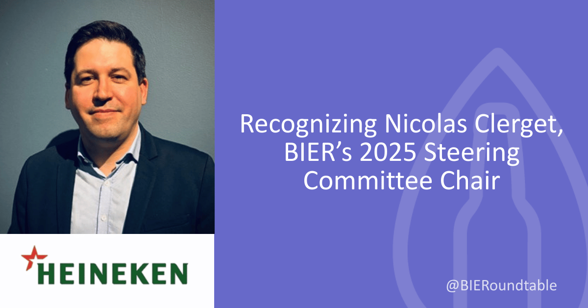 Recognizing Nicolas Clerget, BIER’s 2025 Steering Committee Chair