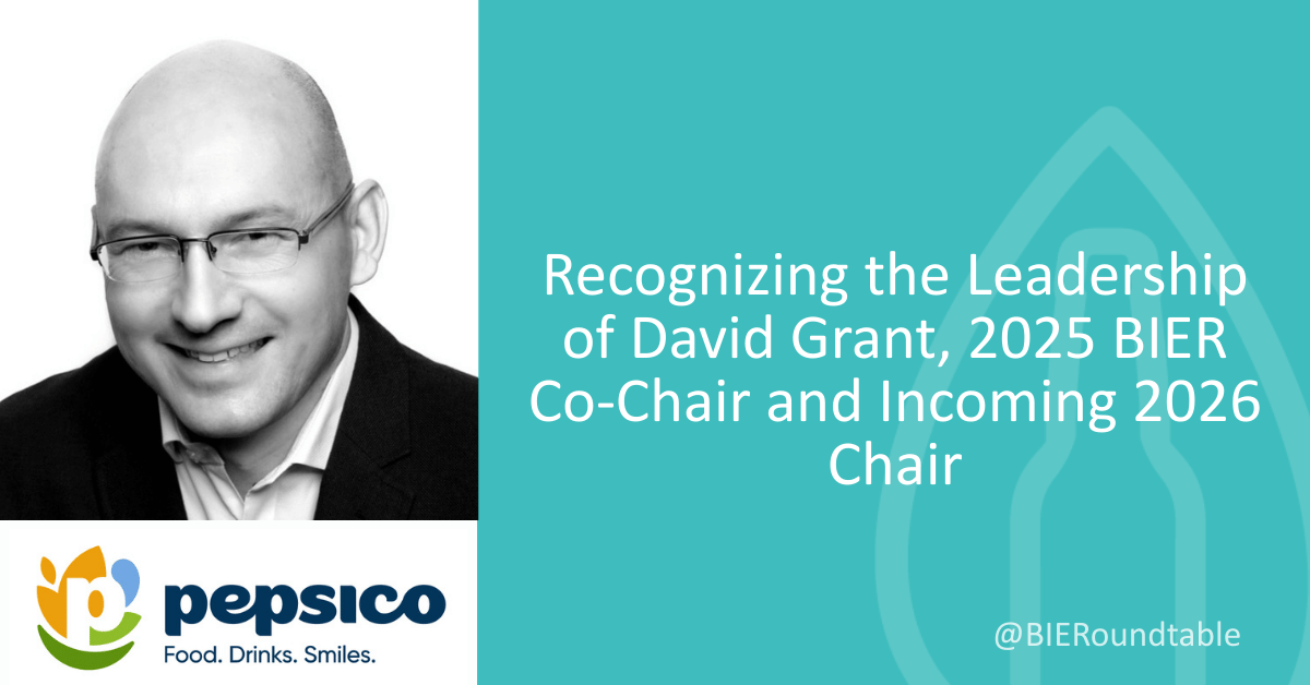 Recognizing the Leadership of David Grant, 2025 BIER Co-Chair and Incoming 2026 Chair