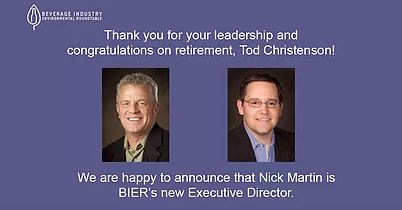 Tod Christenson Announces Retirement as BIER's Executive Director Associate Director Nick Martin to Transition into the Role