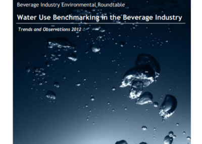 Water Use Benchmarking in the Beverage Industry: 2012