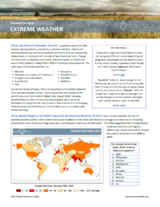 Physical Risk Brief: Extreme Weather